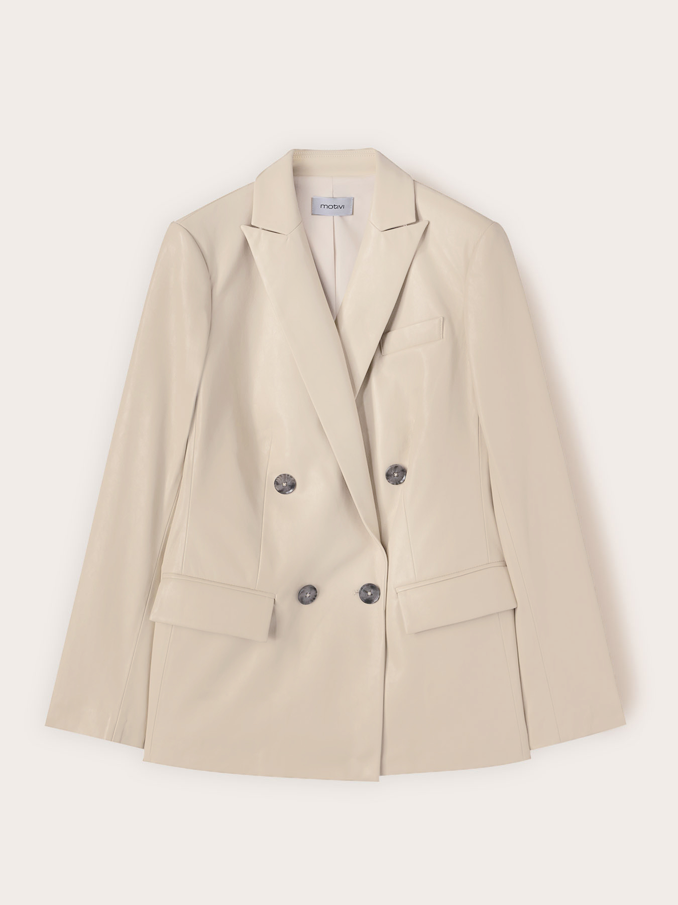 Giacca blazer doppiopetto con revers image number 4