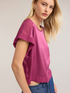 Blusa in raso con scollo a barchetta image number 2