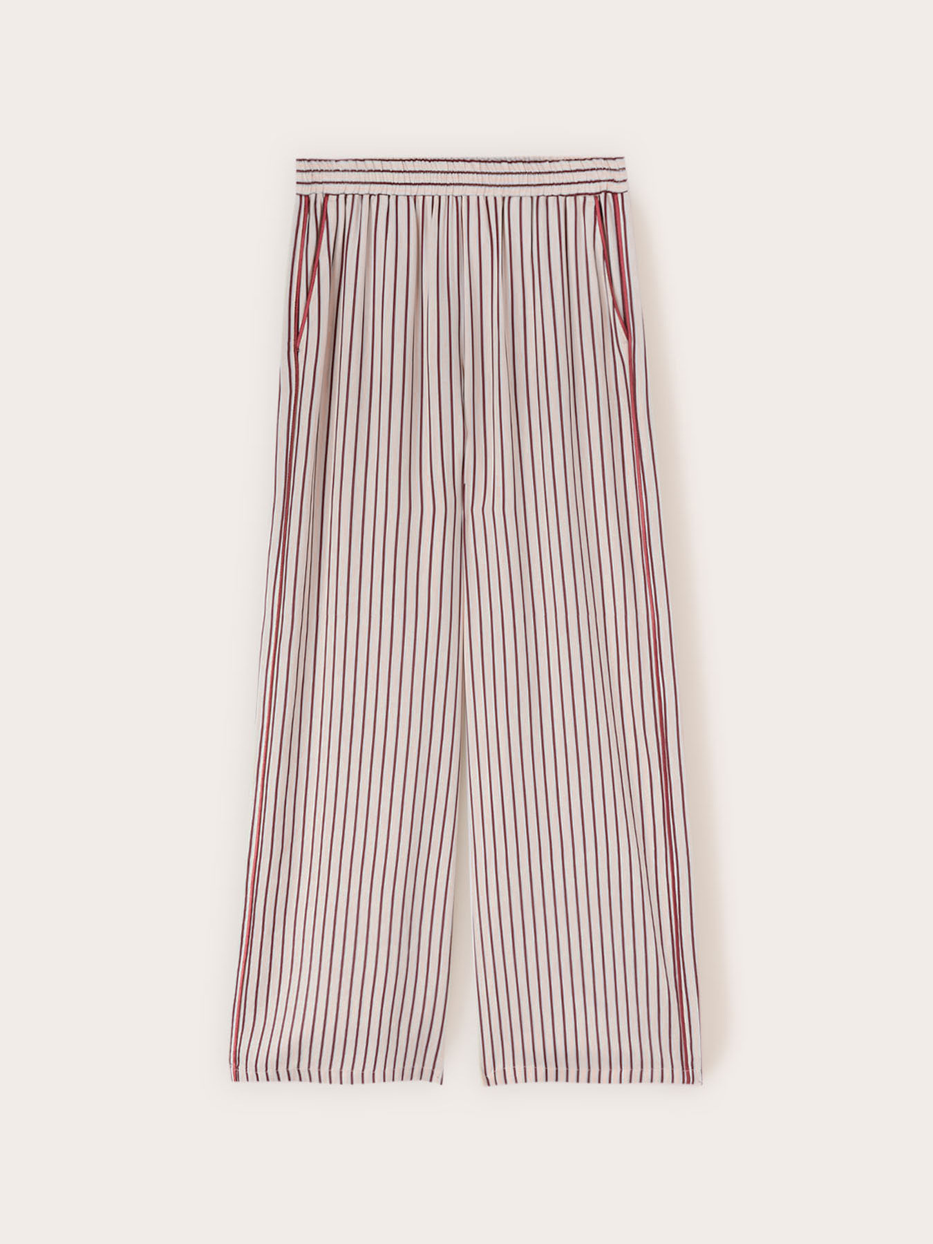 Pantaloni palazzo in twill di viscosa image number 4