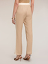 Pantaloni con piping e spacco sul fondo image number 1