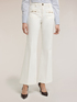 Pantaloni flare in drill di cotone image number 2
