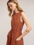 Vestito con coulisse in popeline image number 3