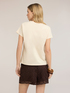 T-shirt in jersey con cuore in paillettes image number 1