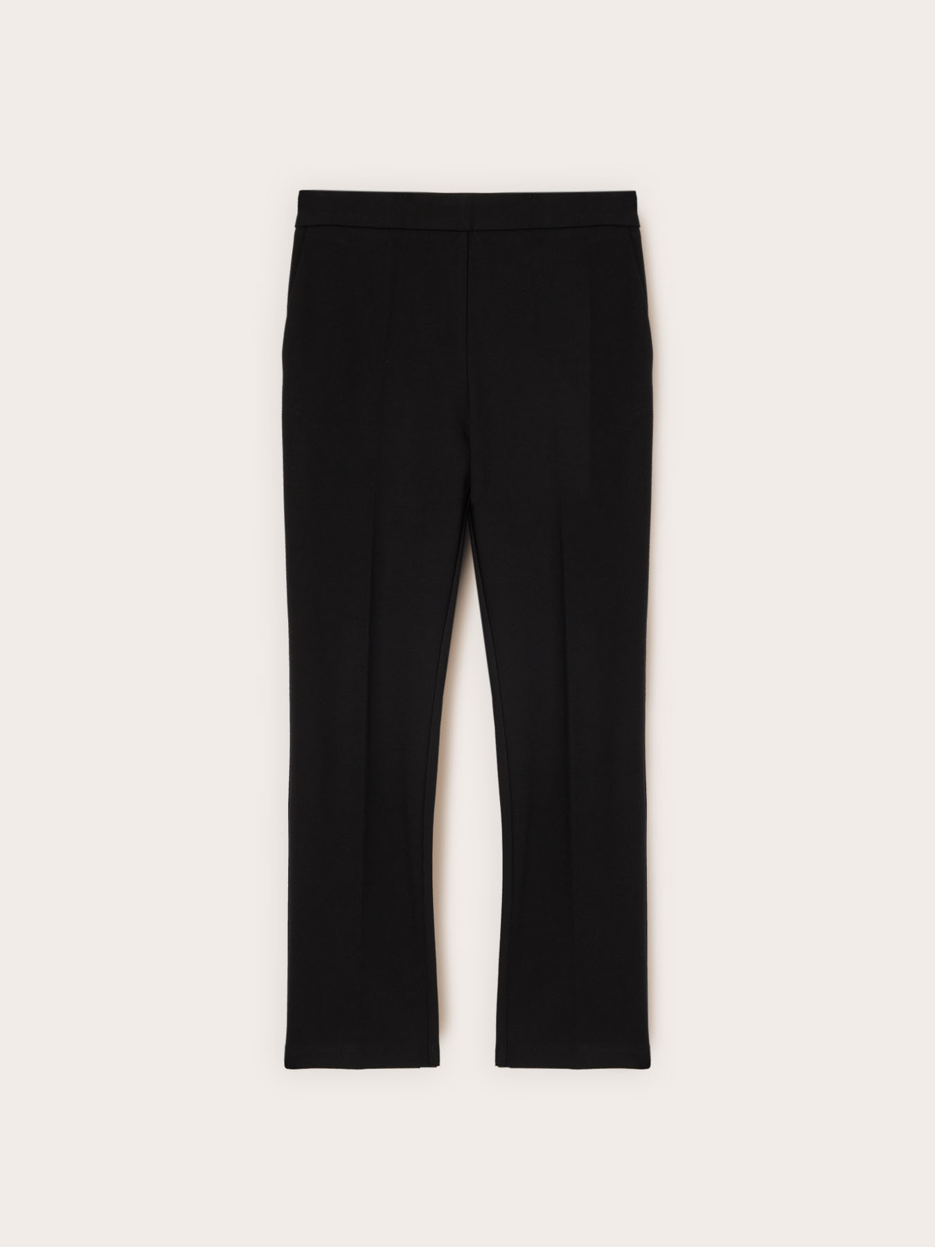 Pantaloni regular in punto milano image number 3