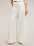 Pantaloni palazzo con dettaglio in pizzo image number 2