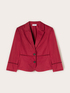 Blazer in twill di cotone con ajour&eacute; image number 4