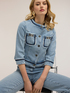 Giacca in denim con catene image number 2