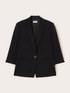 Blazer monopetto in tencel con pizzo image number 4