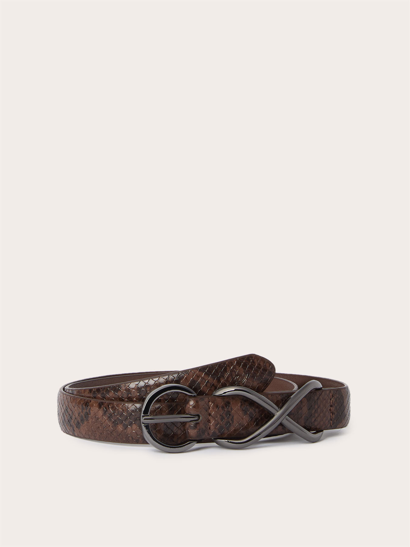 Cintura fantasia snake con passante in metallo image number 1