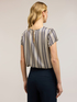 Blusa in raso con fantasia a foulard image number 1