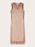 Vestito tubino in tulle ricamato image number 4