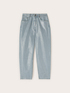 Jeans regular boyfit con laminatura image number 4