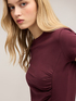 T-shirt con drappeggio laterale asimmetrico image number 3