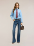 Jeans flare con dettaglio gioiello image number 0