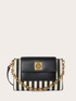 Borsa a tracolla con righe e catena image number 1