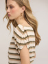 T-shirt a righe lurex image number 3