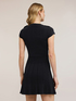 Vestito flare in maglia con bottoni image number 1