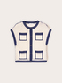 Cardigan in maglia traforata con tasche image number 0