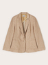 Blazer monopetto misto lino image number 4