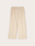 Pantaloni cropped in misto lino image number 3