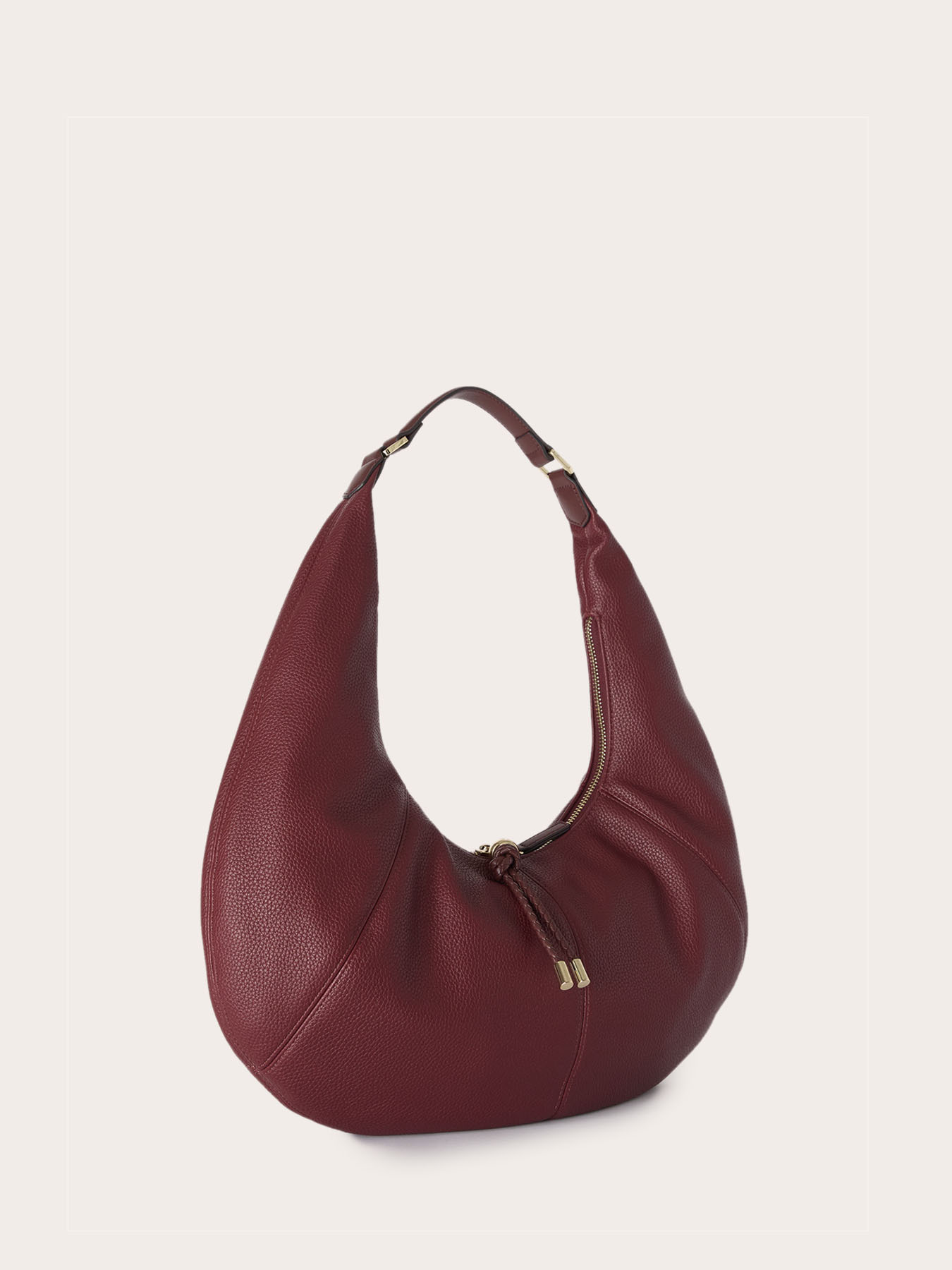 Borsa a tracolla hobo con nappine image number 3