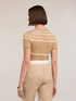 Maglia a righe misto lurex image number 1