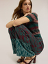 Pantaloni palazzo in raso fantasia cashmere image number 3