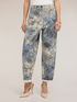 Pantaloni boyfit in drill di cotone stampato image number 2