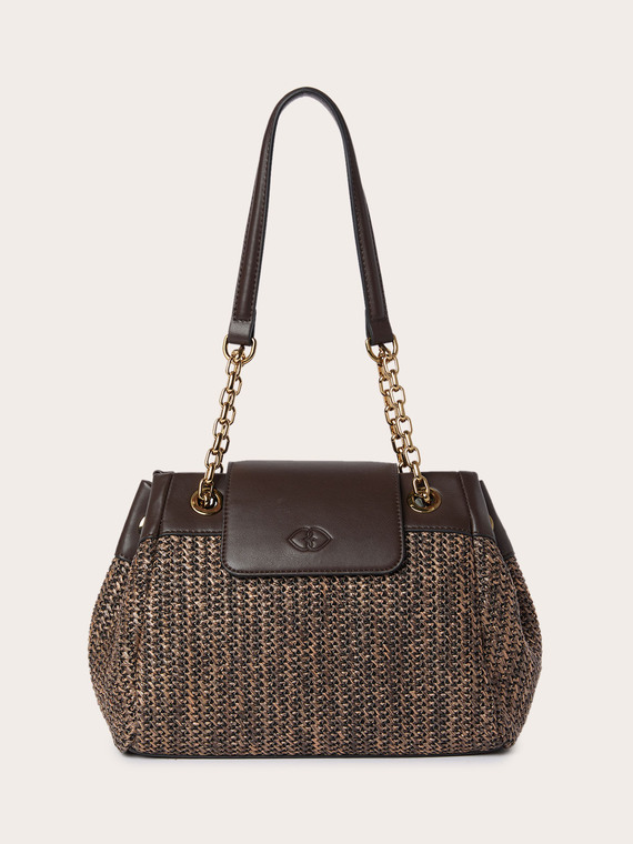 Borsa a spalla intrecciata
