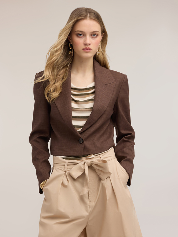 Giacca spencer fantasia check