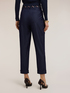 Pantaloni carota in chambray image number 1