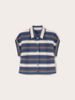 Camicia boxy in misto cotone a righe image number 4