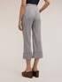 Pantaloni cropped a righe in misto cotone image number 1