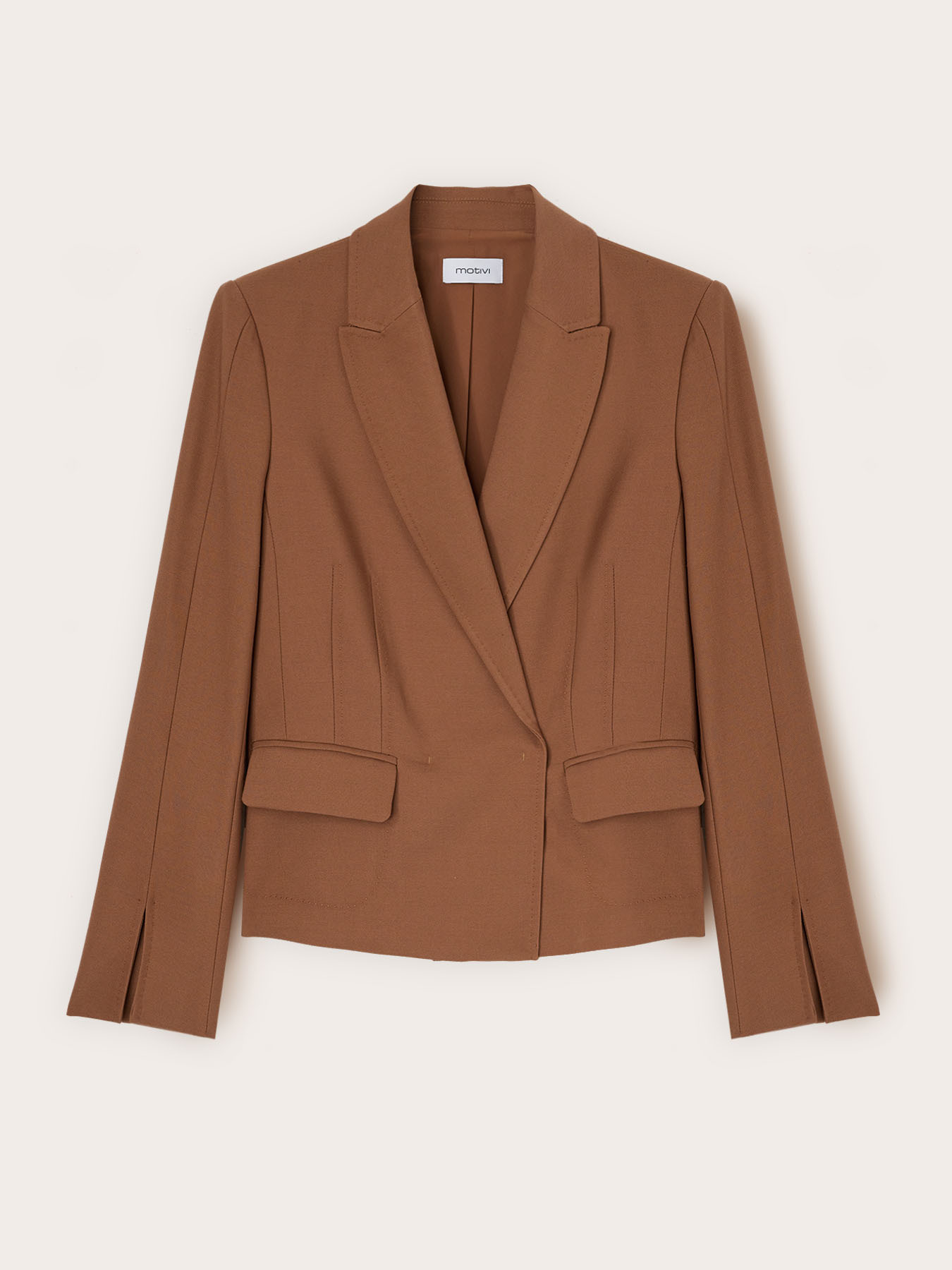 Blazer con spacco al fondo manica image number 4