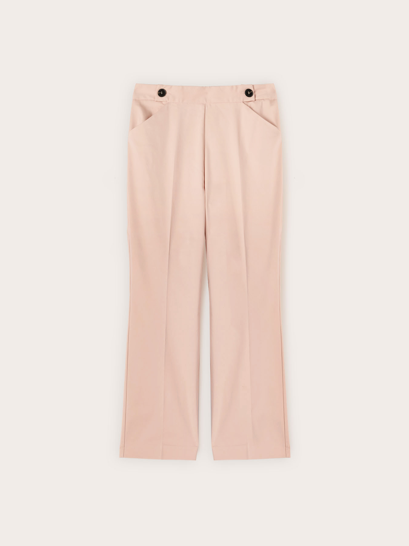 Pantaloni kick flare in cotone tecnico image number 4