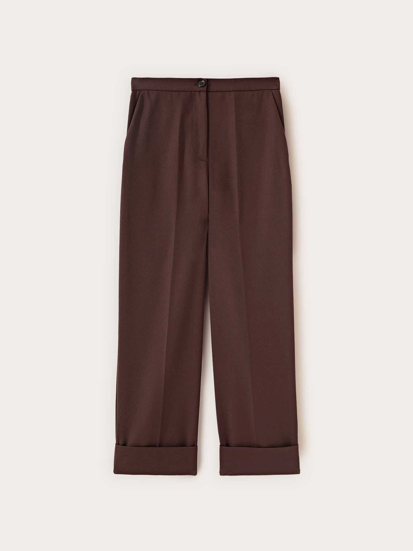 Pantaloni cropped con risvolto image number 3