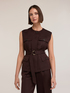 Gilet sahariana misto lino lyocell image number 3