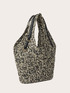 Shopper intrecciata con manici a spalla image number 3