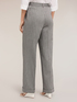 Pantaloni palazzo in misto lino a righe image number 1