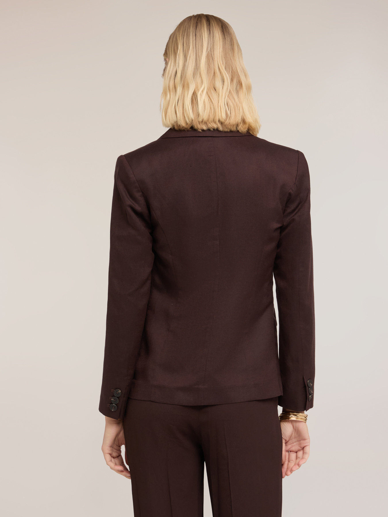 Blazer in misto lino lyocell image number 1