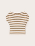 T-shirt a righe lurex image number 4