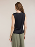 Top in raso con drappeggio asimmetrico image number 1
