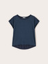 T-shirt bimaterica misto cotone image number 3