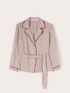 Camicia a righe in twill di viscosa image number 4