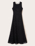 Vestito lungo in sangallo con scollatura posteriore image number 3