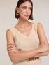 Top in maglia misto lino image number 2
