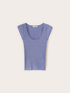 Maglia slim in lurex a coste image number 4