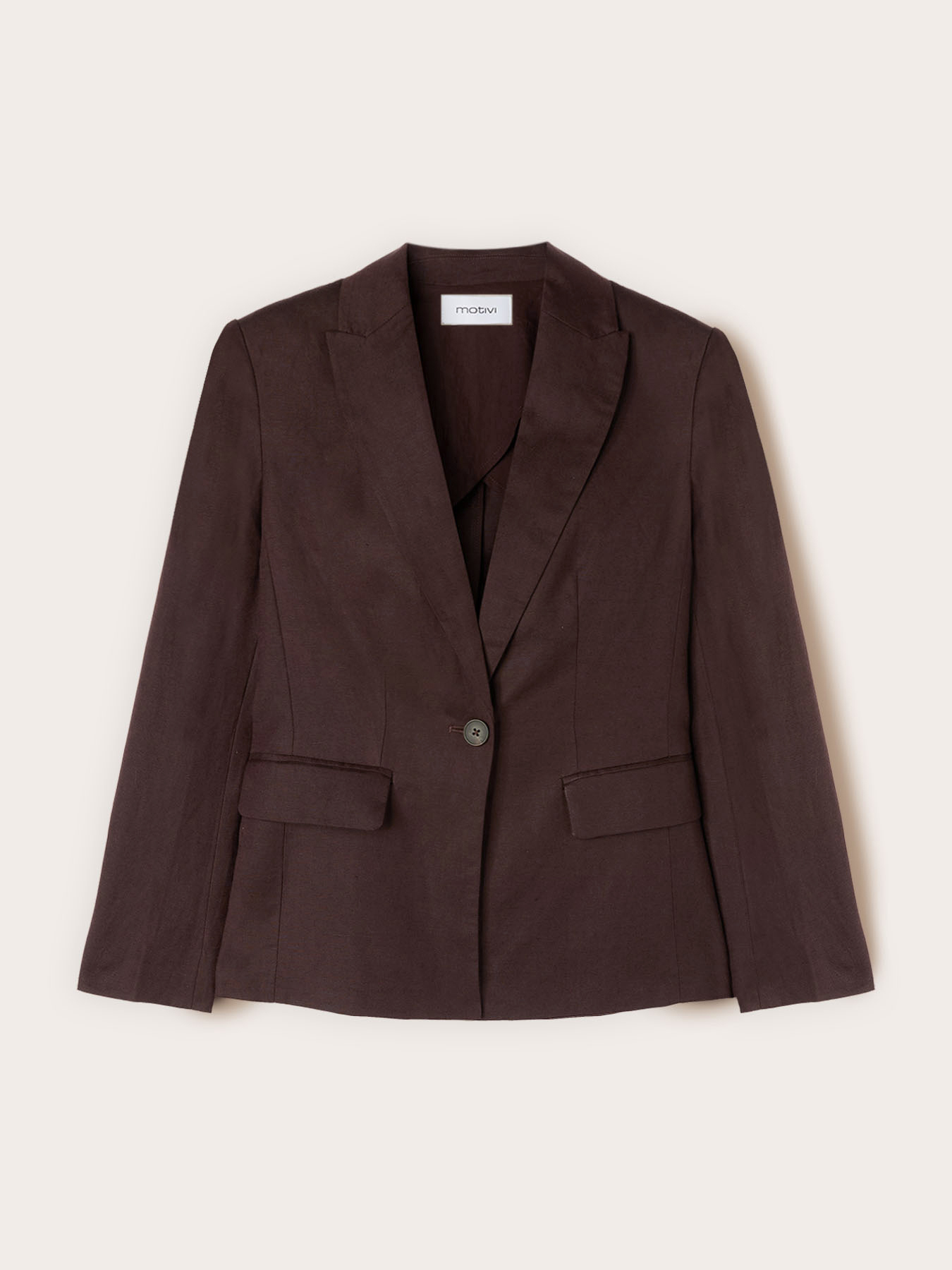 Blazer in misto lino lyocell image number 4