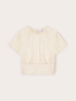 Blusa in raso con fascia image number 4