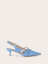 D&eacute;collet&eacute; slingback con listini e tacco kitten image number 1